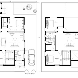 45X60-4-bedroom-south-facing-4bhk-2500sft-house-design-as-per-vastu-floor-plan-houzone
