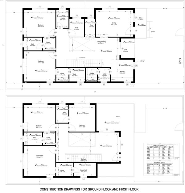 Construction drawings-4-bedroom-house-design-Houzone