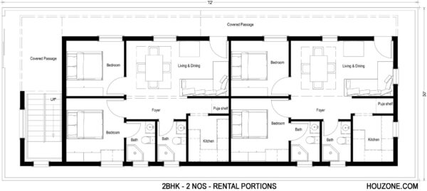 Rental-portions-2bhk-customized-house-plans-houzone