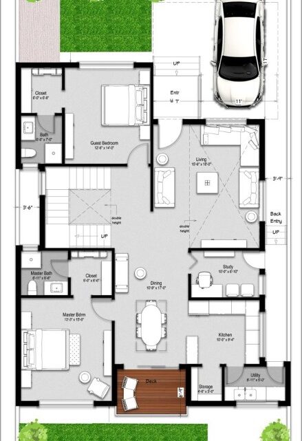 4 bedroom duplex floor house